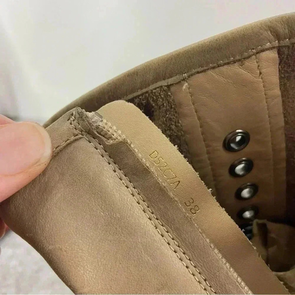 GEOX Buttery Soft Tan Leather Ankle Boots Women’s Size 38 or Us 7 - Picture 7 of 13